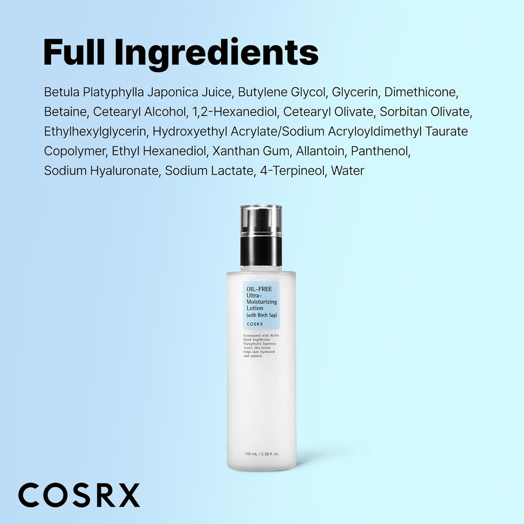 Cosrx Oil Free Ultra Moisturizing Lotion - 100ml | كوزركس مرطب لوشن للوجه خالي من الزيوت - 100 مل - 100 مل