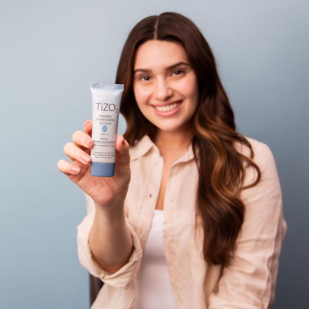 Tizo 2 Facial Primer Non-tinted SPF 40 - 50g | تايزو واقي شمسي بدون لون مع عامل حماية 40 - 50 غرام