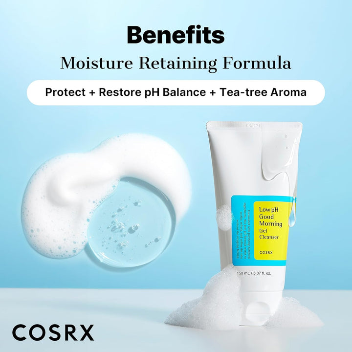 Cosrx Low pH Good Morning Gel Cleanser - 150ml | كوزركس غسول للبشرة جل - 150 مل