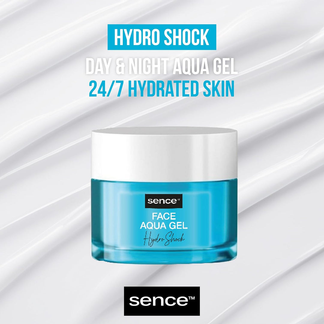 Sence Beauty Face Aqua Gel Hydro Shock - 50ml| سينس بيوتي جل مرطب للوجه - 50 مل