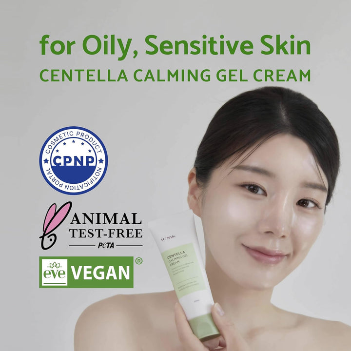 IUNIK Centella Calming Gel Cream - 60 ml | ايونيك كريم جل مرطب و مهدئ للبشرة - 60 مل