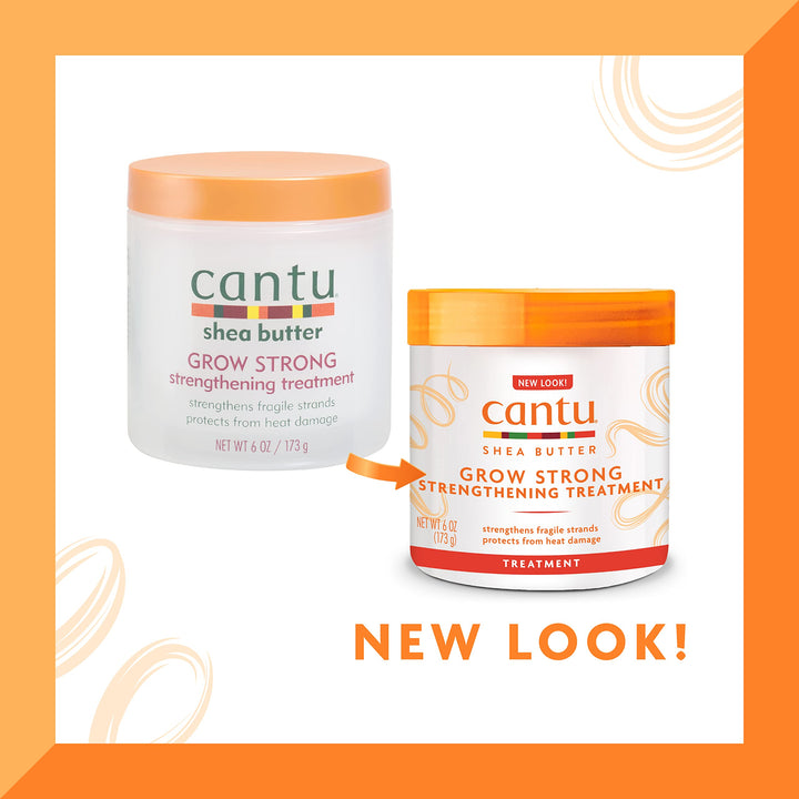 Cantu Shea Butter Grow Strong Strengthening Treatment - 173g | كانتو كريم لعلاج الشعر بزبدة الشيا للشعر التالف والجاف - 173 غرام