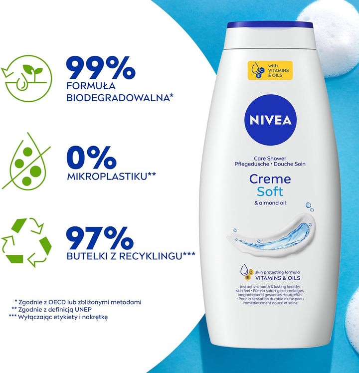 NIVEA Pure Shower Creme Soft - 250 ml| نيفيا كريم الاستحمام -250 مل