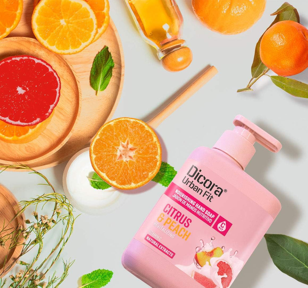 Dicora Shower Gel Citrus & Peach - 825ml | ديكورا جل استحمام بالحمضيات - 825 مل