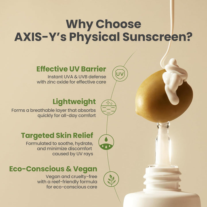 AXIS-Y Complete No-Stress Physical Sunscreen Spf 50pa+++ - 50ml | اكسس-واي واقي شمسي فيزيائي spf 50+++ - 50 مل