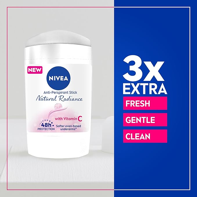NIVEA Deodorant Stick Natural Radiance Women - 50ml | مزيل عرق نيفيا ستيك ناتشورال راديانس للنساء – 50 مل