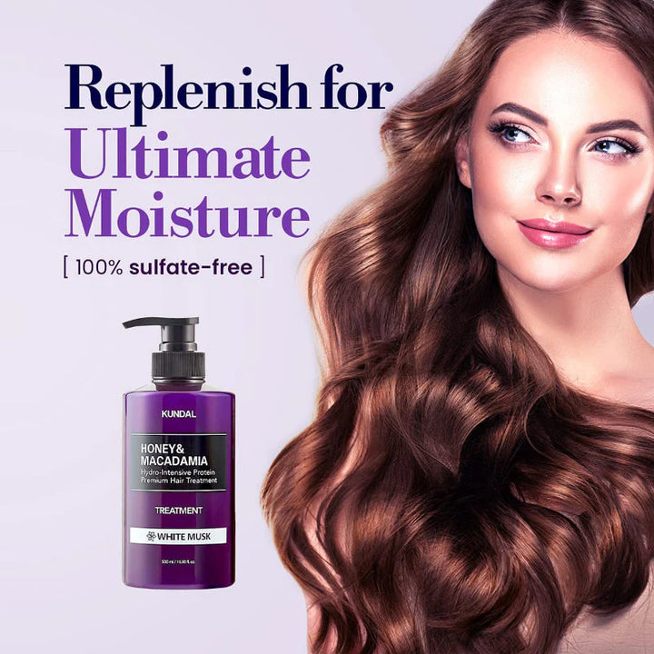 KUNDAL Honey & Macadamia Treatment - 100ml | كوندال علاج الشعر بالعسل والمكاديميا - 100 مل