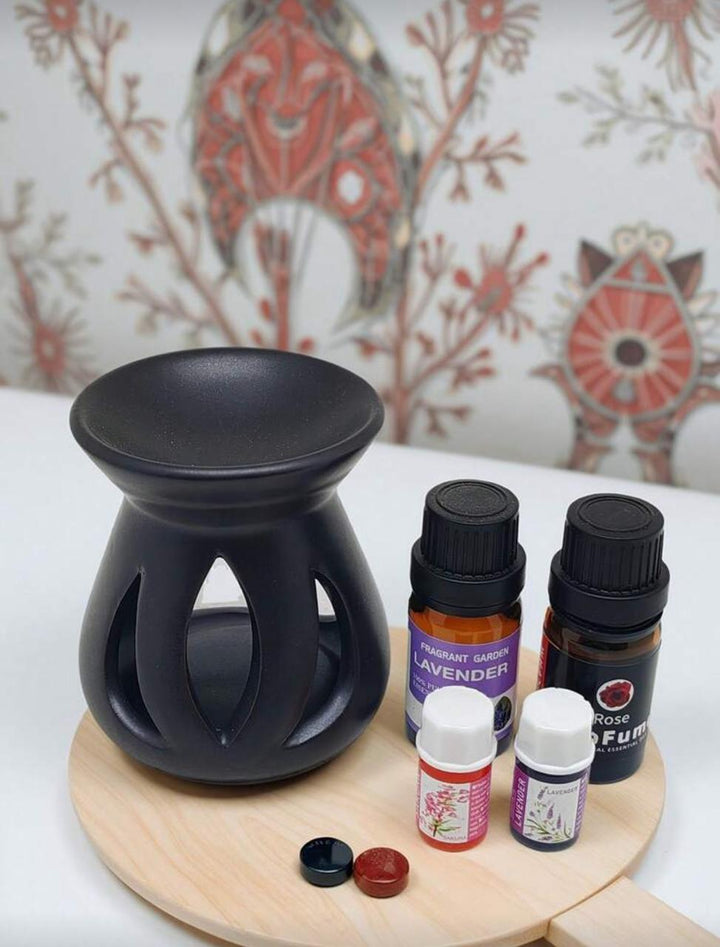 Tools & Cases Black ceramic incense burner | مبخرة سيراميك سوداء