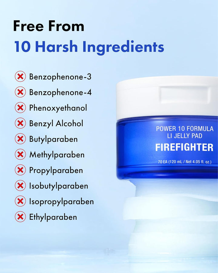 It'S SKIN Power 10 Formula Beruhigende Pads LI Jelly Pad  Firefighter - 120ml | اتس سكن وسادات لتهدئة البشرة -120 مل