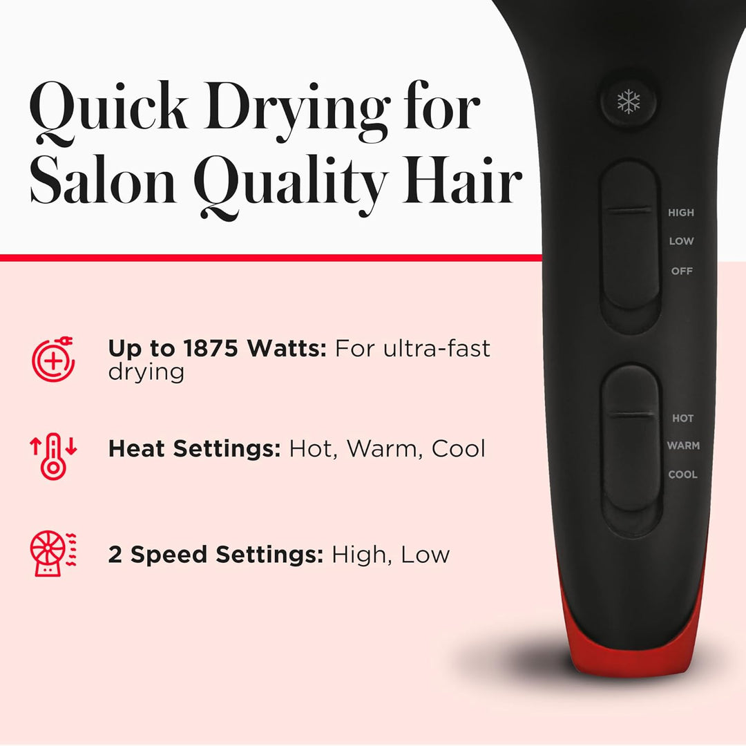 REVLON Coconut Oil - Infused Hair Dray + Volumising Diffuser - 2000w | ريفلون مجفف الشعر بزيت جوز الهند + موزع الحجم - 2000 واط