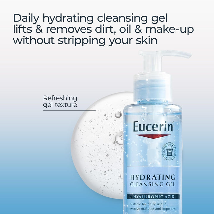 Eucerin Face Gentle Cleansing Hydrating Cleansing Gel - 400ml|   يوسيرين جل التنظيف المرطب اللطيف للوجه-400 مل