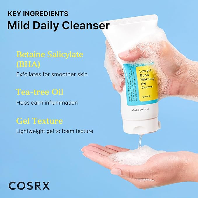 Cosrx Low pH Good Morning Gel Cleanser - 150ml | كوزركس غسول للبشرة جيل - 150 مل