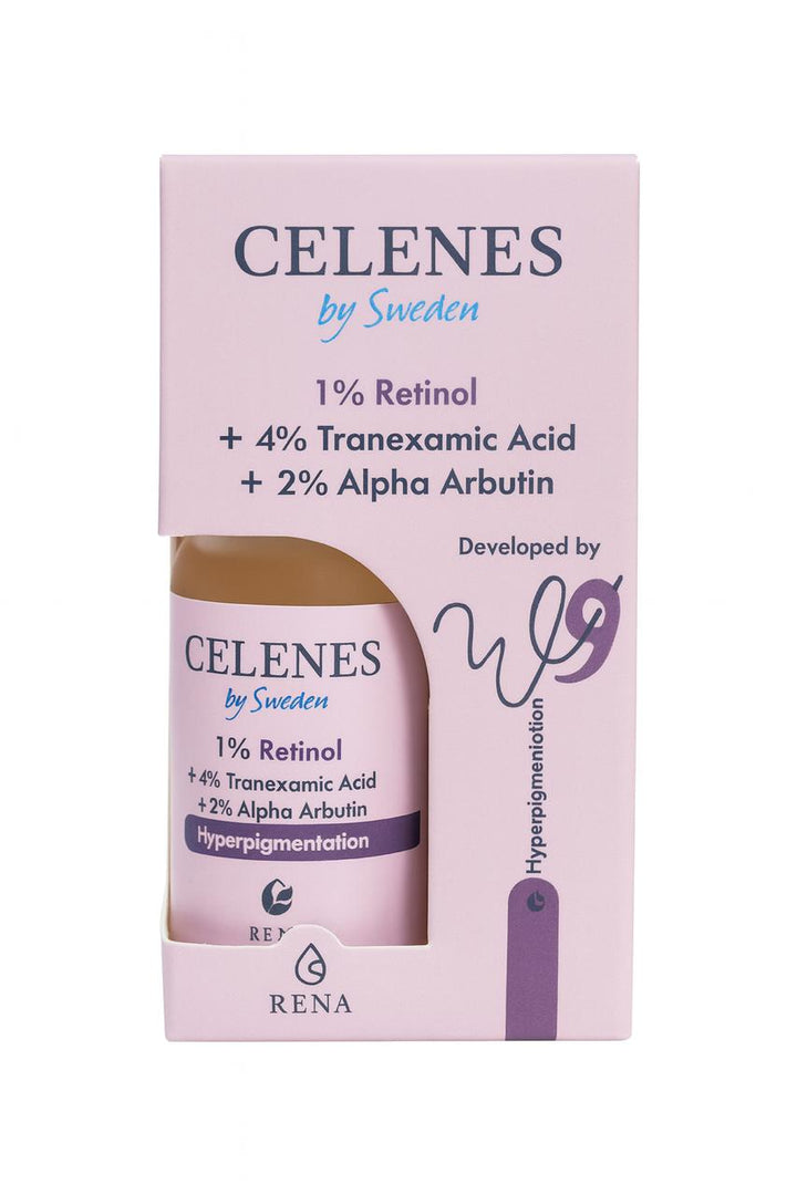 Celenes by Sweden + 4% Tranexamic Acid + 2% Alpha Arbutin Hyperpigmentation - 30ml | سيلينس سيروم مضاد للتصبغات - 30 مل