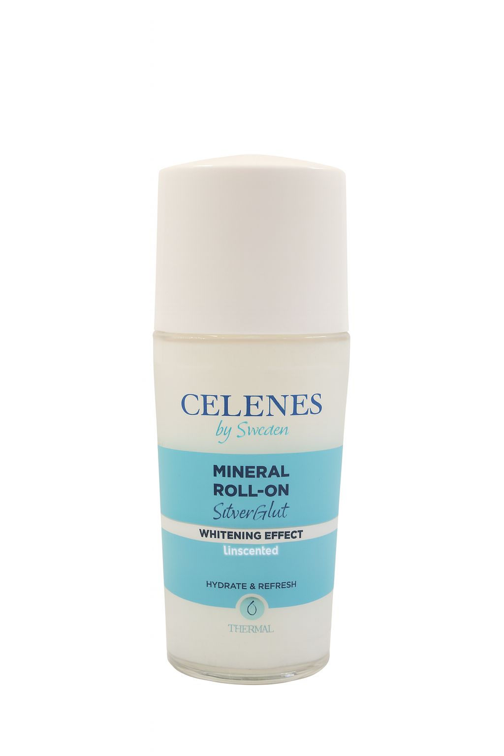 Celenes by Sweden Mineral Roll-On Whitening Effect Unscented - 75ml | سيلينس رول أون معدني للتفتيح وخالية من العطر – 75 مل
