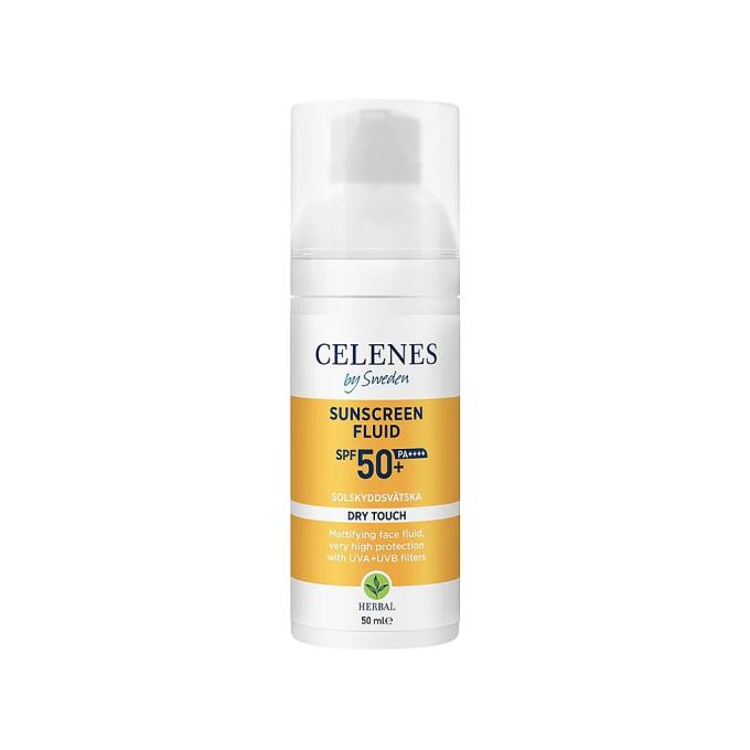 Celenes Dry Touch Sunscreen Fluid Spf50+ - 50ml | سيلينس واقي شمسي سائل - 50 مل