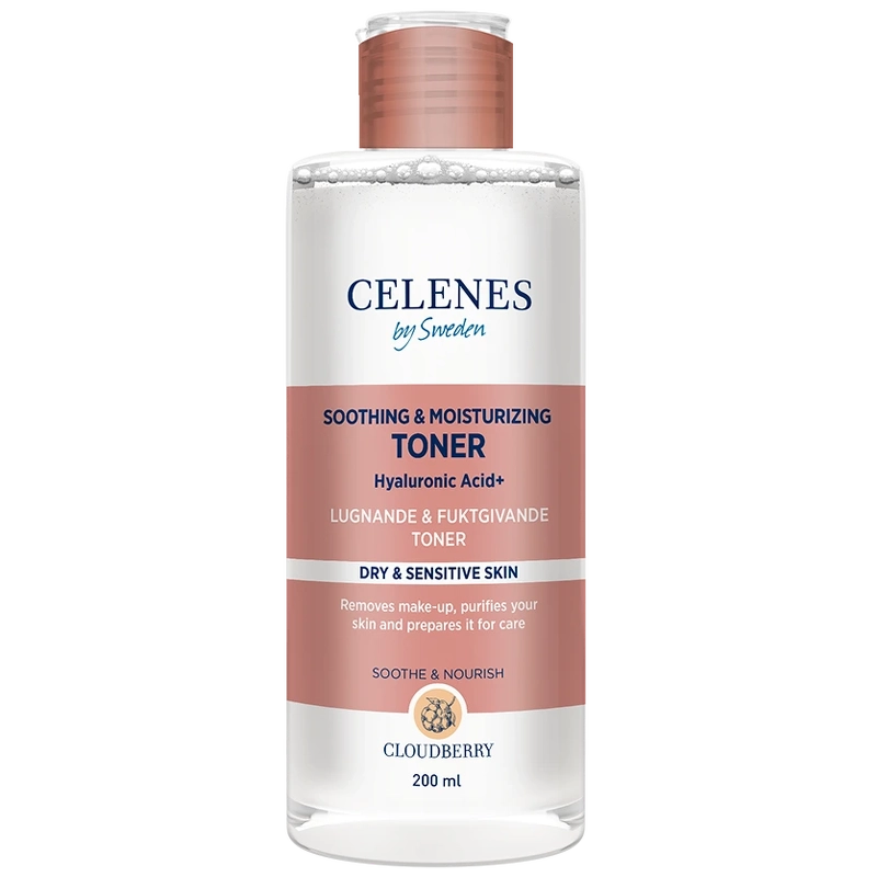 Celenes by Sweden Soothing & Moisturizing Toner Hyaluronic Acid+ - 200ml | سيلينس تونر مهدئ و مرطب للبشرة - 200 مل