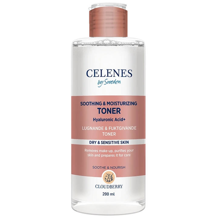 Celenes by Sweden Soothing & Moisturizing Toner Hyaluronic Acid+ - 200ml | سيلينس تونر مهدئ و مرطب للبشرة - 200 مل