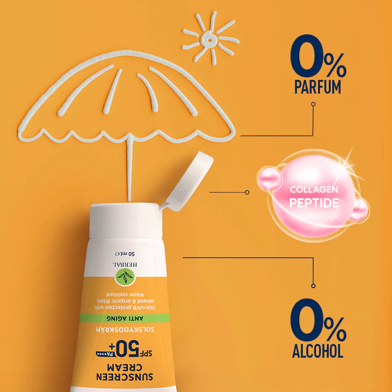 Celenes by Sweden Sunscreen Cream Spf50+ Anti Aging - 50ml | سيلينس كريم واقي شمسي مضاد للتجاعيد spf50+ - 50 مل