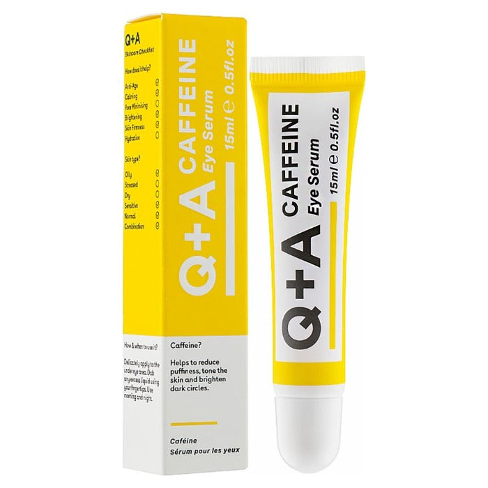 Q+A Caffeine Eye Serum - 15ml | كيو بلس ايه سيروم العين بالكافيين - 15 مل