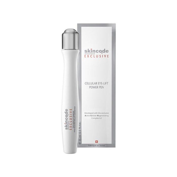 Skincode Exclusive Cellular Eye Lift Power Pen - 15ml | سكين كود قلم سيروم لمحيط العين - 15 مل