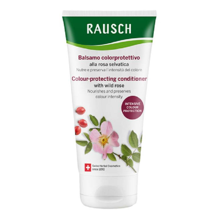 RAUSCH Colour-protecting conditioner with wild rose - 150ml | راوش بلسم للحفاظ على لون الشعر المصبوغ بالورد - 150 مل