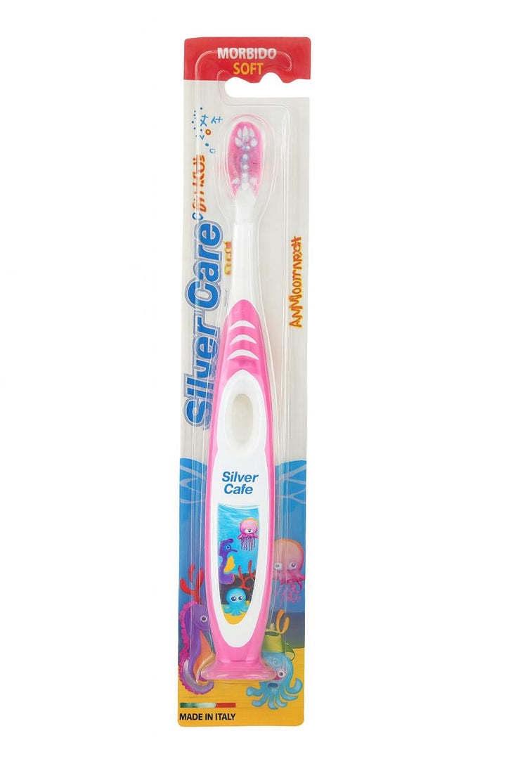 Silver Care children's toothbrush 3+Years | فرشاة أسنان سيلفر كير للأطفال – من عمر 3 سنوات فما فوق