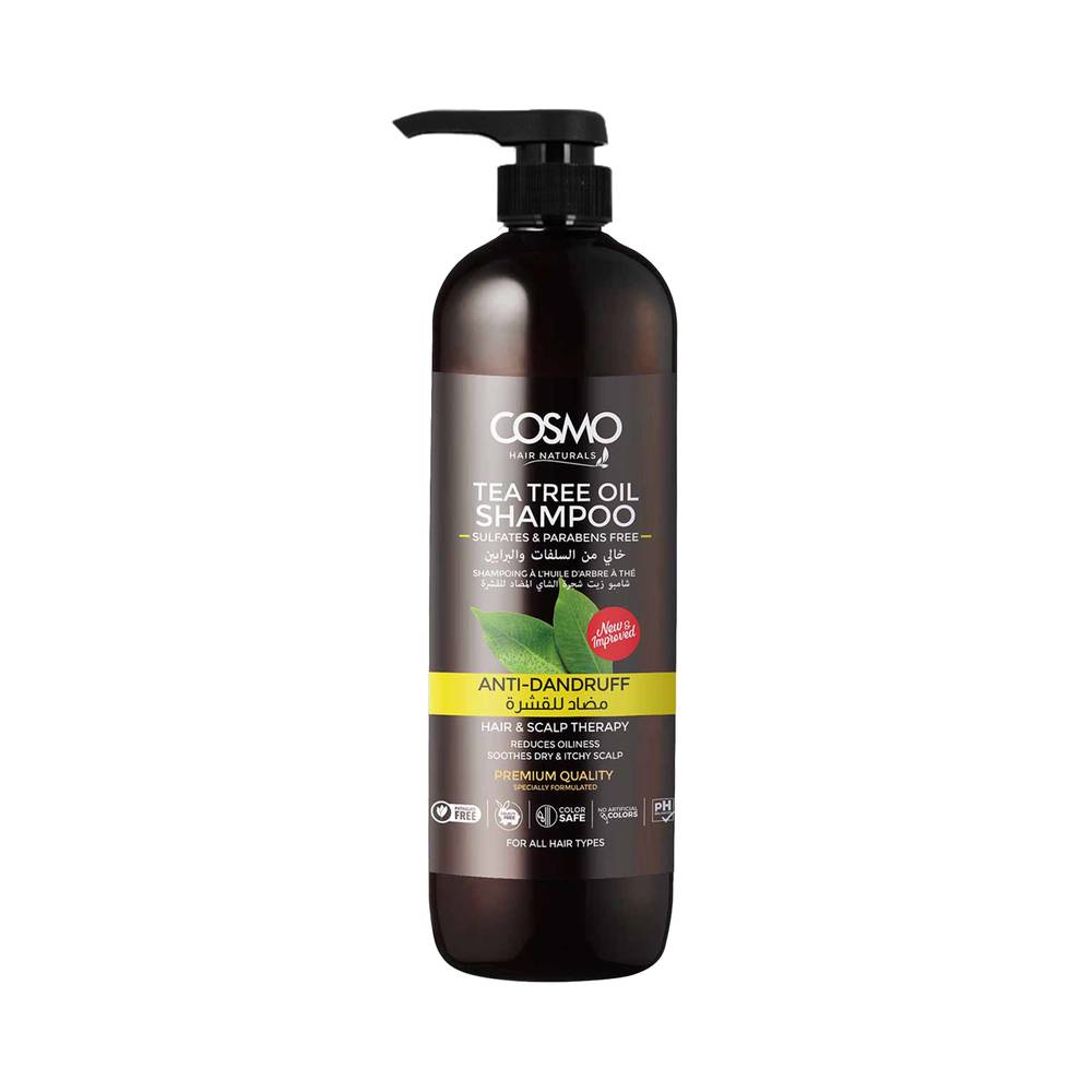 COSMO Tea Tree Oil Anti- Dandruff Shampoo - 1000ml | كوزمو شامبو مضاد للقشرة بزيت شجرة الشاي - 1000 مل