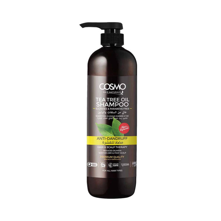 COSMO Tea Tree Oil Anti- Dandruff Shampoo - 1000ml | كوزمو شامبو مضاد للقشرة بزيت شجرة الشاي - 1000 مل