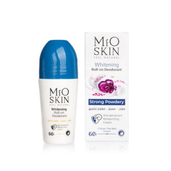 MIO SKIN Whitening Roll- On Deodorant 24hr Anti Perspirant Moisturizing Cream - 60ml|  ميو سكن مزيل تعرق رول ومبيض  لمدة 24 ساعة- 60 مل