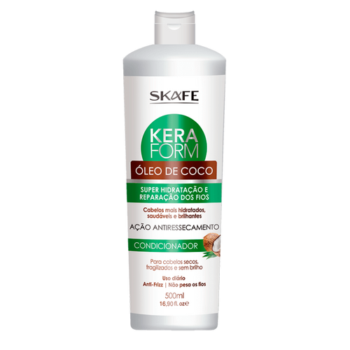 SKAFE Keraform Condicionador Oleo de Coco - 500ml | سكاف بلسم مرطب للشعر الجاف زيت جوز الهند - 500 مل