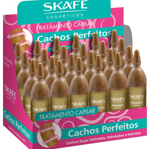 SKAFE Tratamento Capilar Cachos Perfeitos(24 x 10Ml) | سكاف أمبولات لعلاج الشعر التالف والمجعد - 24*10 مل