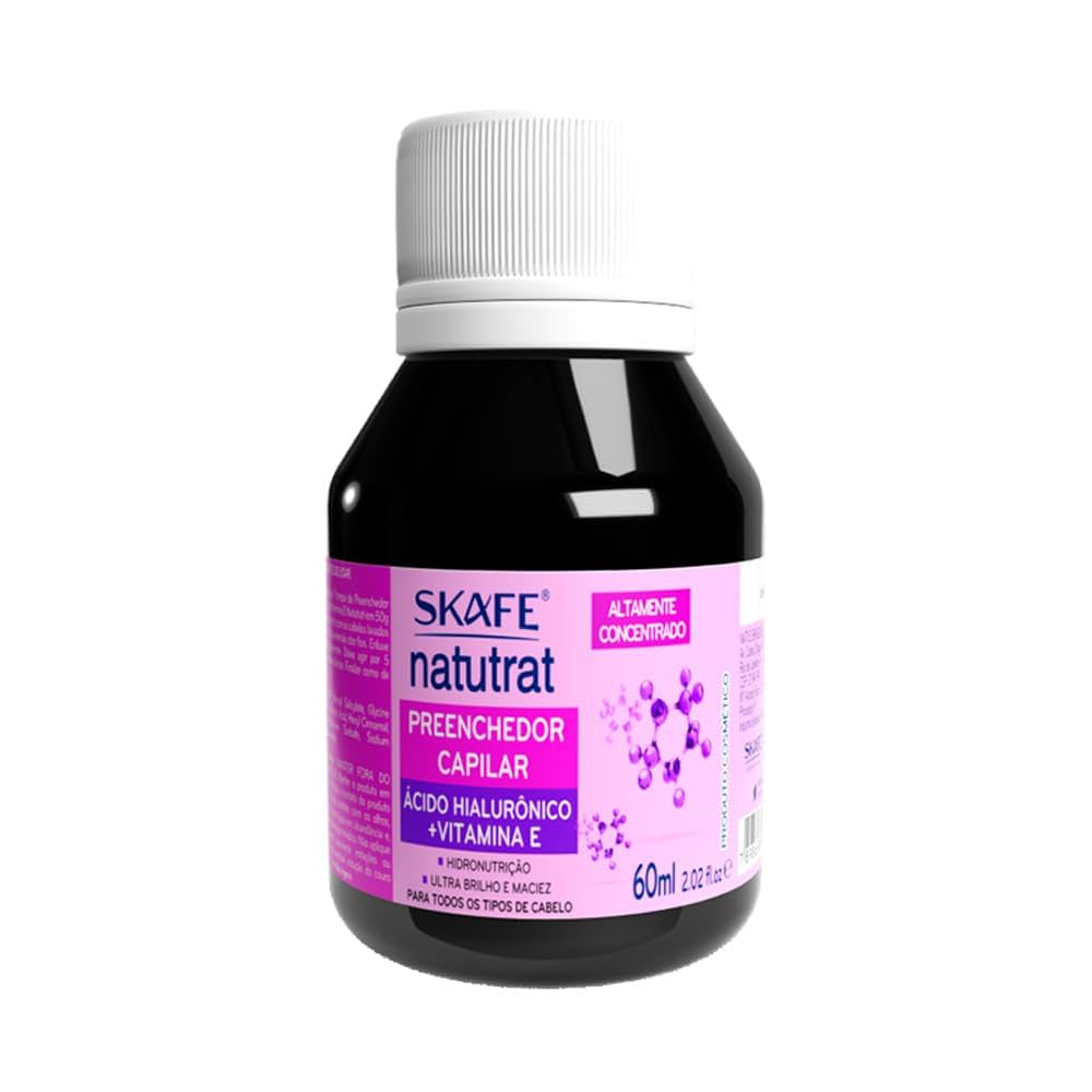 SKAFE Natutrat Preenchedor Capilar Acido Hialuronico + Vitamina E -60ml |   سكاف ناتوترات زيت الشعر  بحمض الهيالورونيك + فيتامين اي  - 60 مل