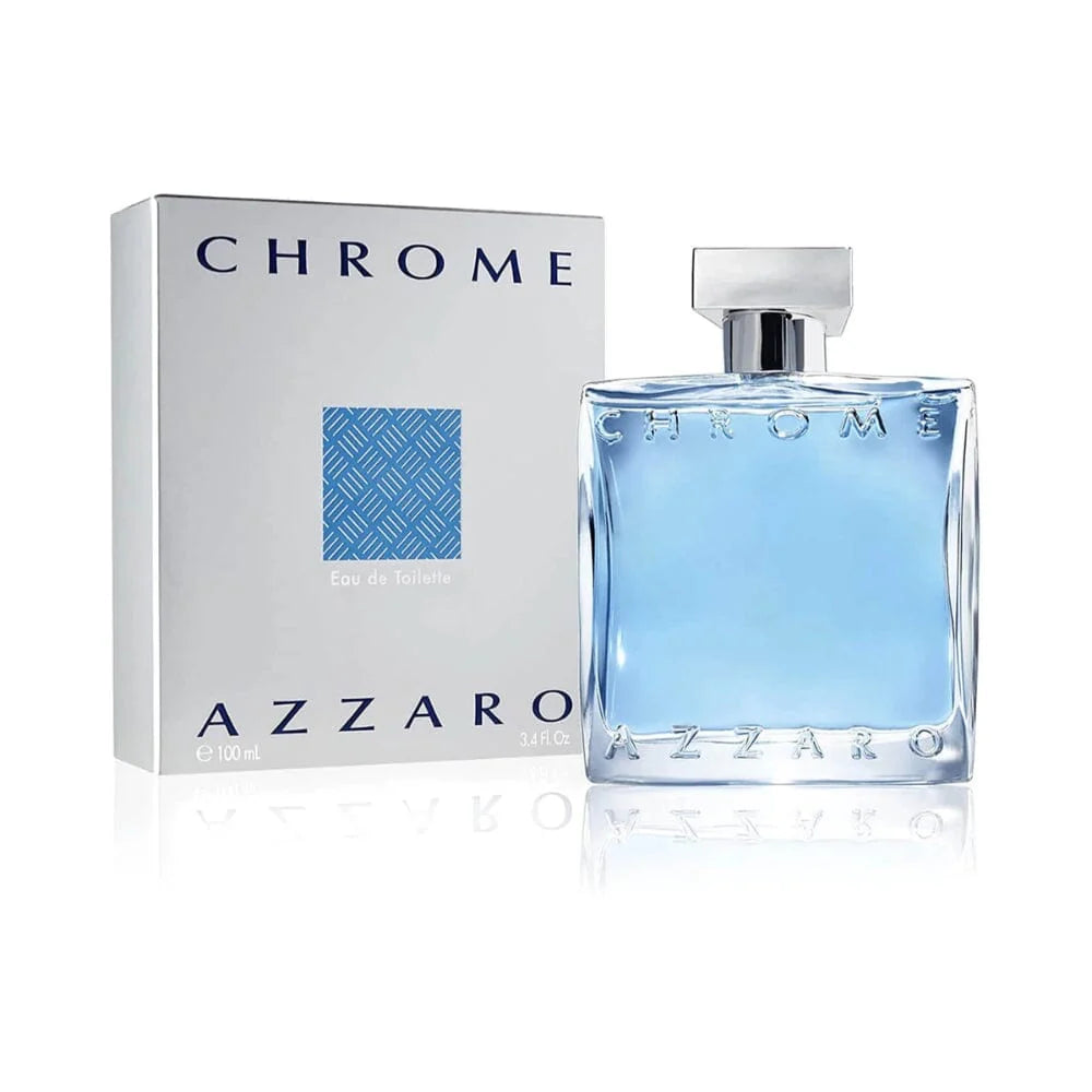 AZZARO Chrome edt 100 ml  | عطر ازارو كروم للرجال 100 مل