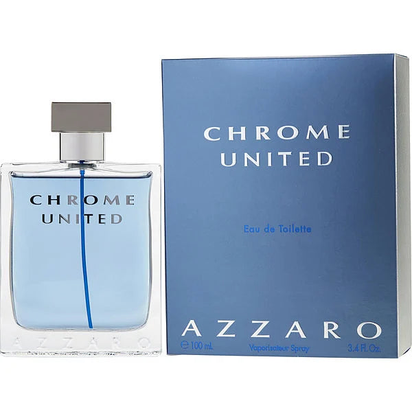 AZZARO Chrome UNITED EDT 100ml  | عطر ازارو كروم يونايتد للرجال 100 مل