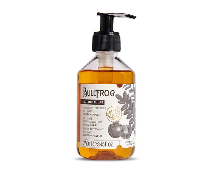 Bullfrog Delicate Cleansing Fluid - 250ml | بولفروغ شامبو للشعر واللحية - 250 مل