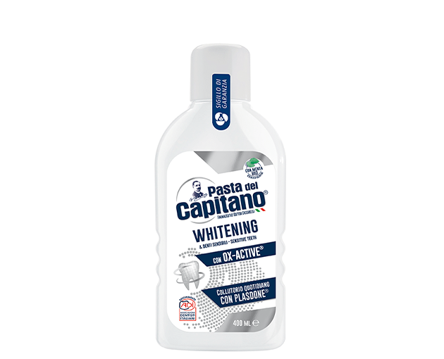 CAPITANO Mouthwashes Whitening & Sensitive Teeth - 400ml | كابيتانو غسول للفم لتبييض الأسنان الحساسة - 400 مل