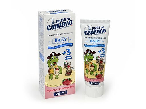 Baby Strawberry Toothpaste For Children From 3 Years - 75ml | معجون اسنان للاطفال من عمر 3 سنوات بنكهة الفراولة