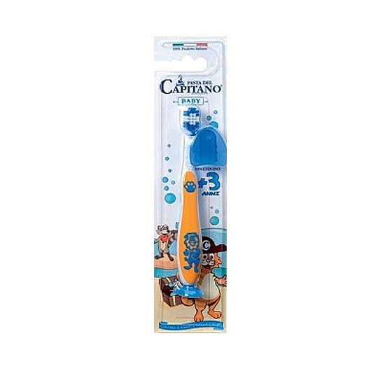 Capitano Children's Toothbrush Baby +3 Years - Soft | كابيتانو فرشاة أسنان للأطفال من عمر 3 سنوات