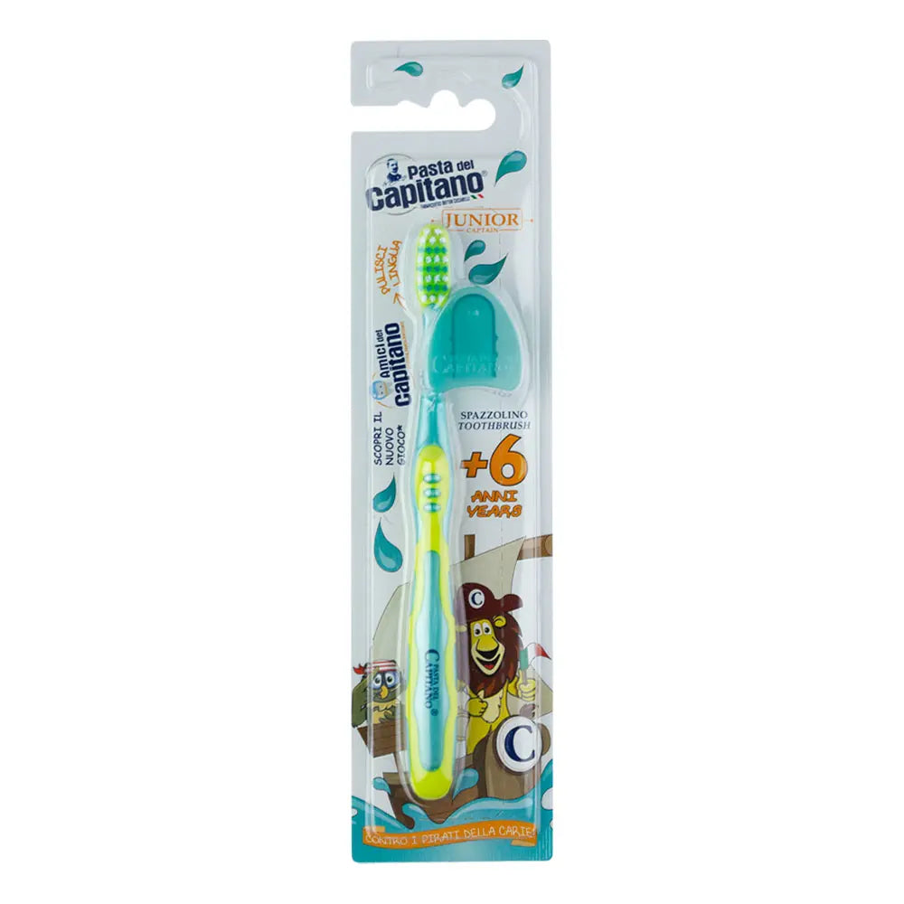 CAPITONA Children's Toothbrush Junior +6 Years - Soft |كابيتانو فرشاة اسنان للاطفال 6+ اعوام - ناعمه