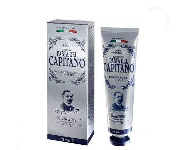 CAPITANO Sbiancante Baking Soda - 75ml | كابيتانو معجون أسنان بالبيكربونات الصوديوم - 75 مل