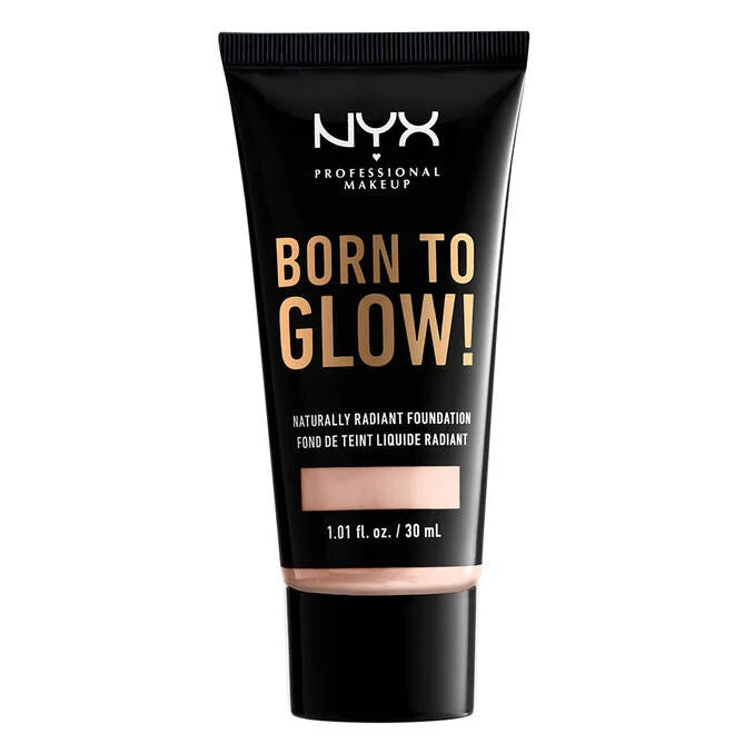 NYX Born To Glow Naturally Radiant Foundation - 30ml | ان واي اكس كريم أساس مضيئ للبشرة - 30 مل