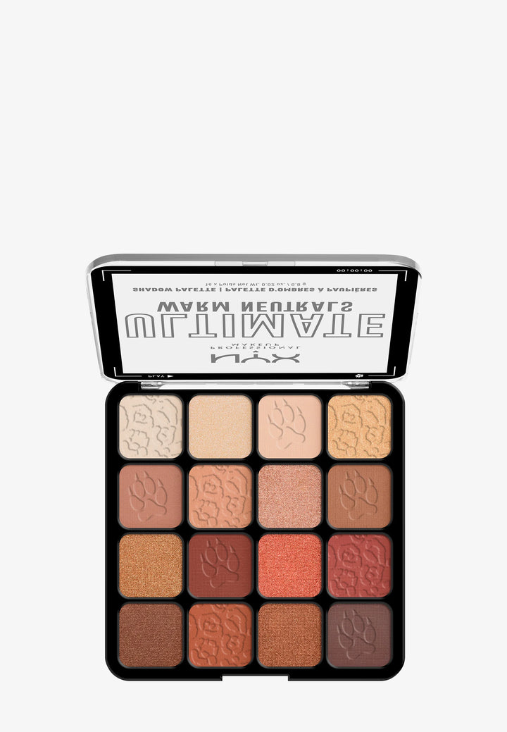 NYX Ultimate  Warm Neutrals Shadow Palette - 0.8g | ان واي اكس باليت اي شادو - 0.8 غ