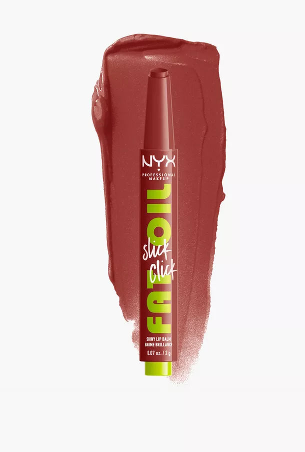 NYX Fat Oil Slick Click Tinted Lip Balm - 2g | ان واي اكس مرطب شفاه مع لون - 2 غرام