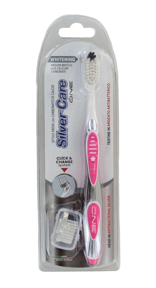 Silver Care Whitening Medum Bristles With Calcium Carbonate |