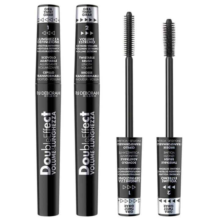 Deborah Double Effect Volume & Length Mascara - 8ml | ديبورا ماسكارا ذات تأثير مضاعف للحجم والطول - 8 مل