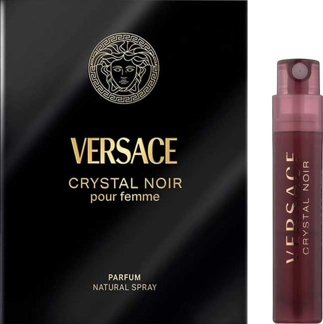 Sample VERSACE CRYSTAL NOIR PARFUM - 1ml | عينة عطر فيرزاتشي كريستال نوير برفام للنساء 1 مل