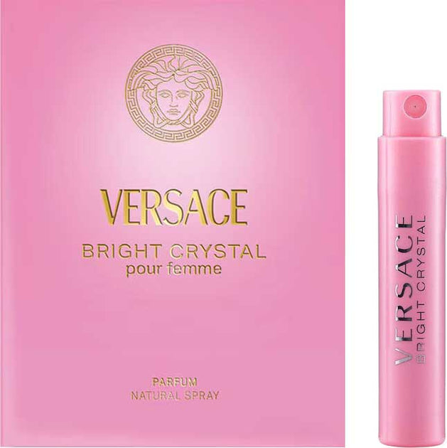 Sample VERSACE BRIGHT CRYSTAL PARFUM - 1ml  | عينة عطر فيرزاتشي برايت كريستال بارفام للنساء - 1 مل