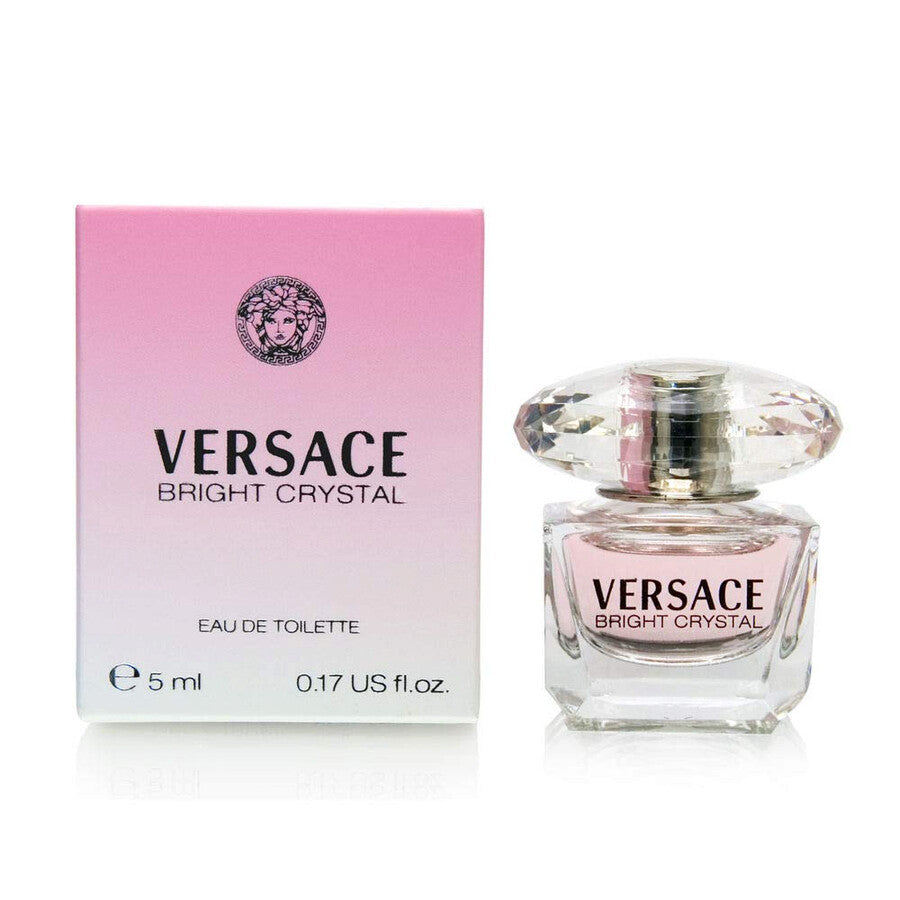 Versace Sample Bright Crystal EDT - 5ml | فيرساتشي عطر برايت كريستال او دي تواليت للنساء - 5 مل