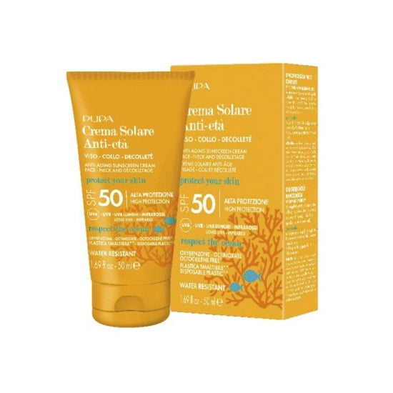 Pupa Anti-Aging Sun Cream SPF50 - 50ml | بوبا كريم واقي شمسي مضاد للتجاعيد - 50 مل