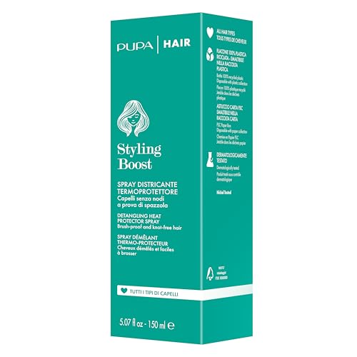 pupa Styling Boost Detangling Heat Protector Spray - 150ml | بوبا بخاخ لحماية الشعر من الحرارة - 150 مل